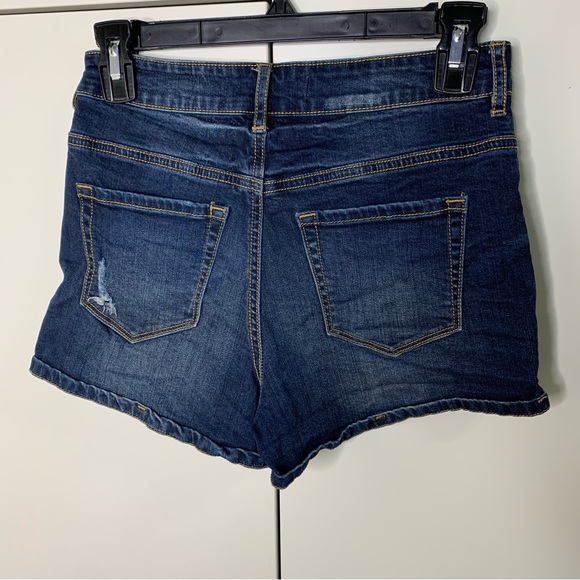 Bullhead Super High Rise Shorty Denim Shorts - Picture 7 of 11